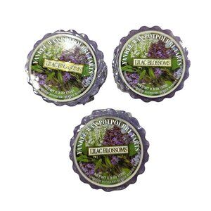 Yankee Candle Lilac Blossoms Wax Tarts Set Of 3 Purple Aromatherapy floral
